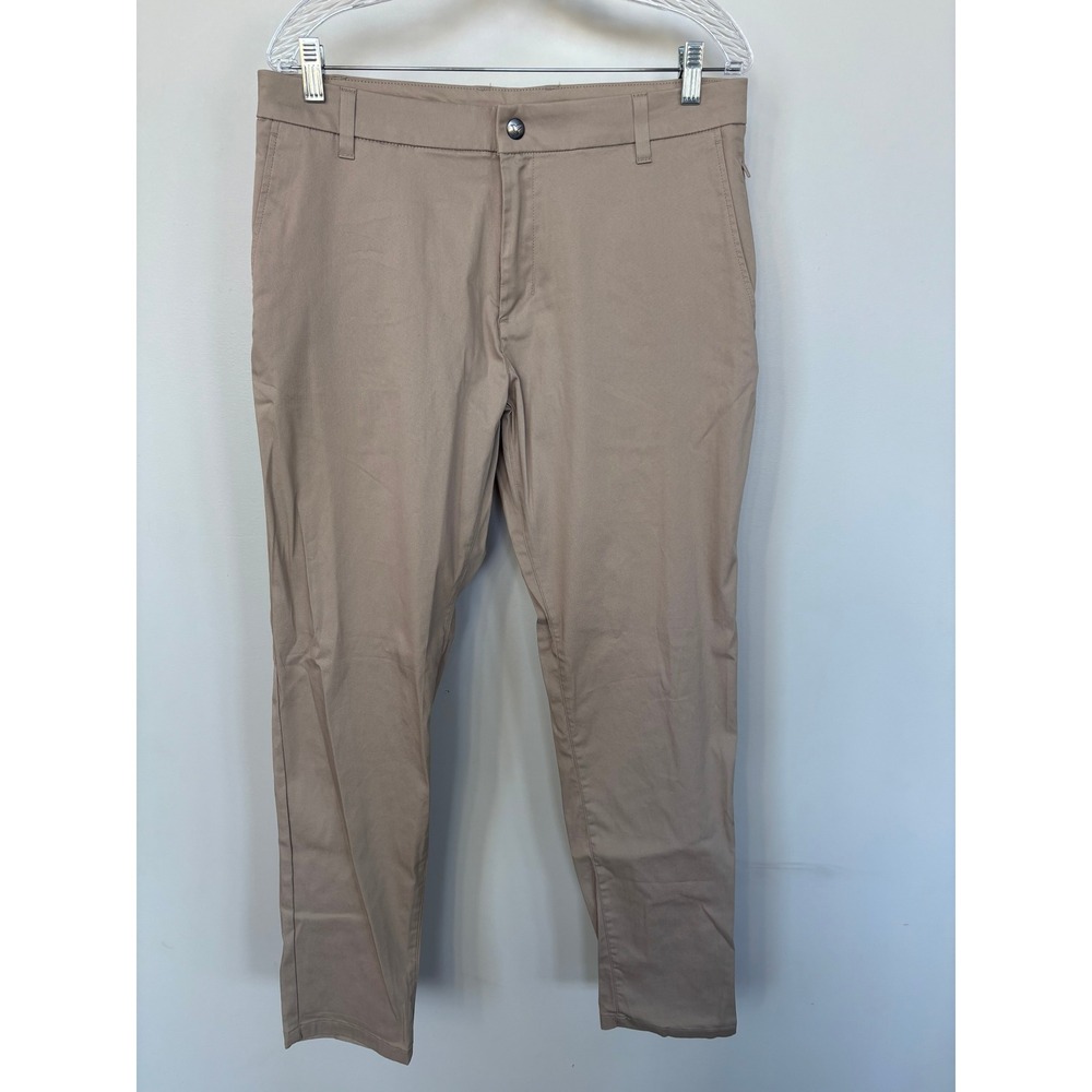 Birddogs Khaki Boomstick Pants Mens 34x32 Tan Chino Golf Stretch Trousers